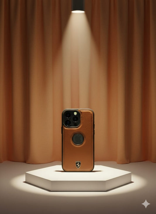 iPhone 13 PRO Leather Mobile Cover BROWN