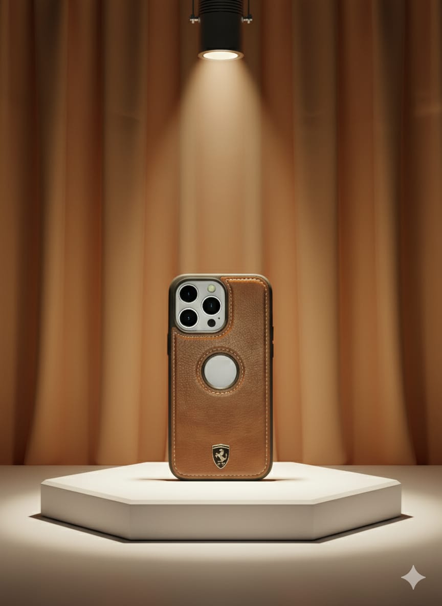 iPhone 13 PRO Leather Mobile Cover BROWN