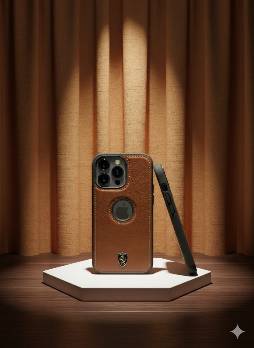 iPhone 13 PRO Leather Mobile Cover BROWN