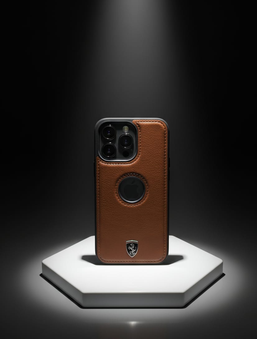 iPhone 13 PRO Leather Mobile Cover BROWN