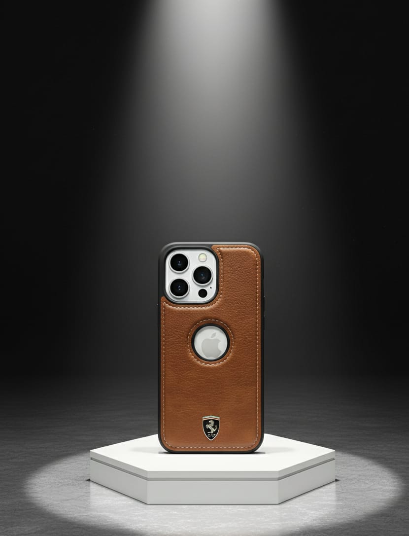 iPhone 13 PRO Leather Mobile Cover BROWN