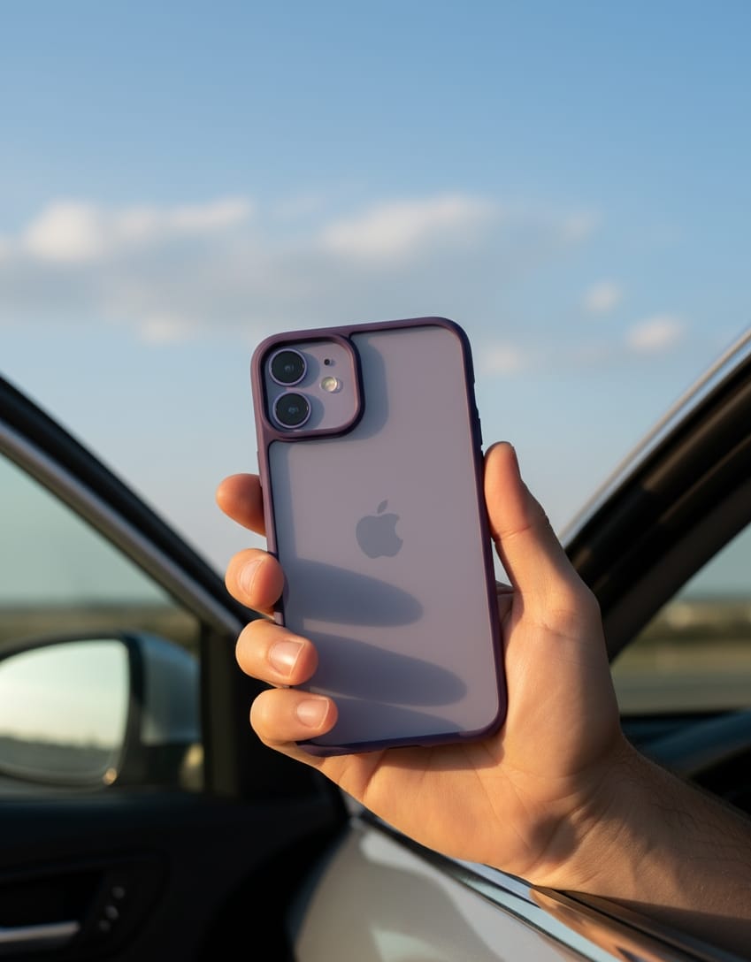 iPhone 14  Mobile Cover PURPLE EDGE DESIGN