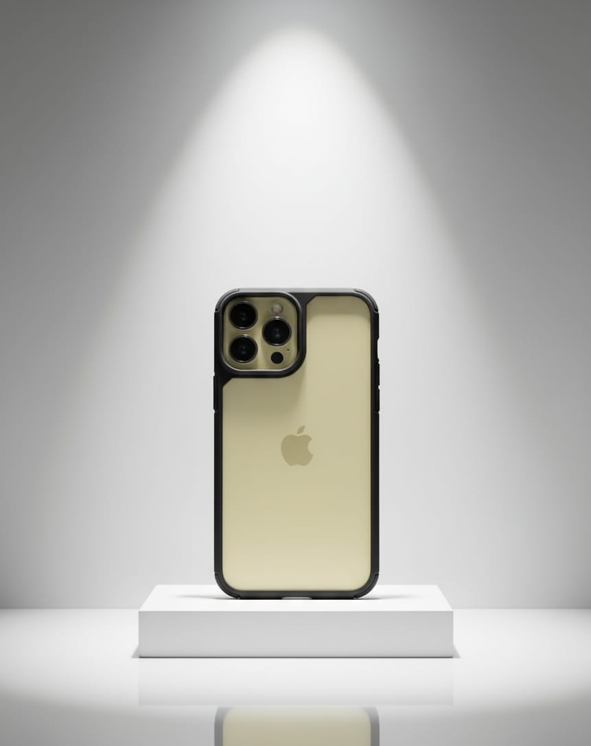 iPhone 14 PRO Mobile Cover MATTE BLACK EDGE DESIGN