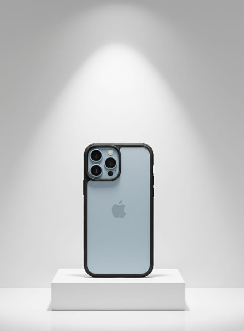 iPhone 14 PRO Mobile Cover MATTE BLACK EDGE DESIGN