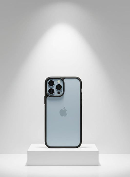 iPhone 14 PRO Mobile Cover MATTE BLACK EDGE DESIGN