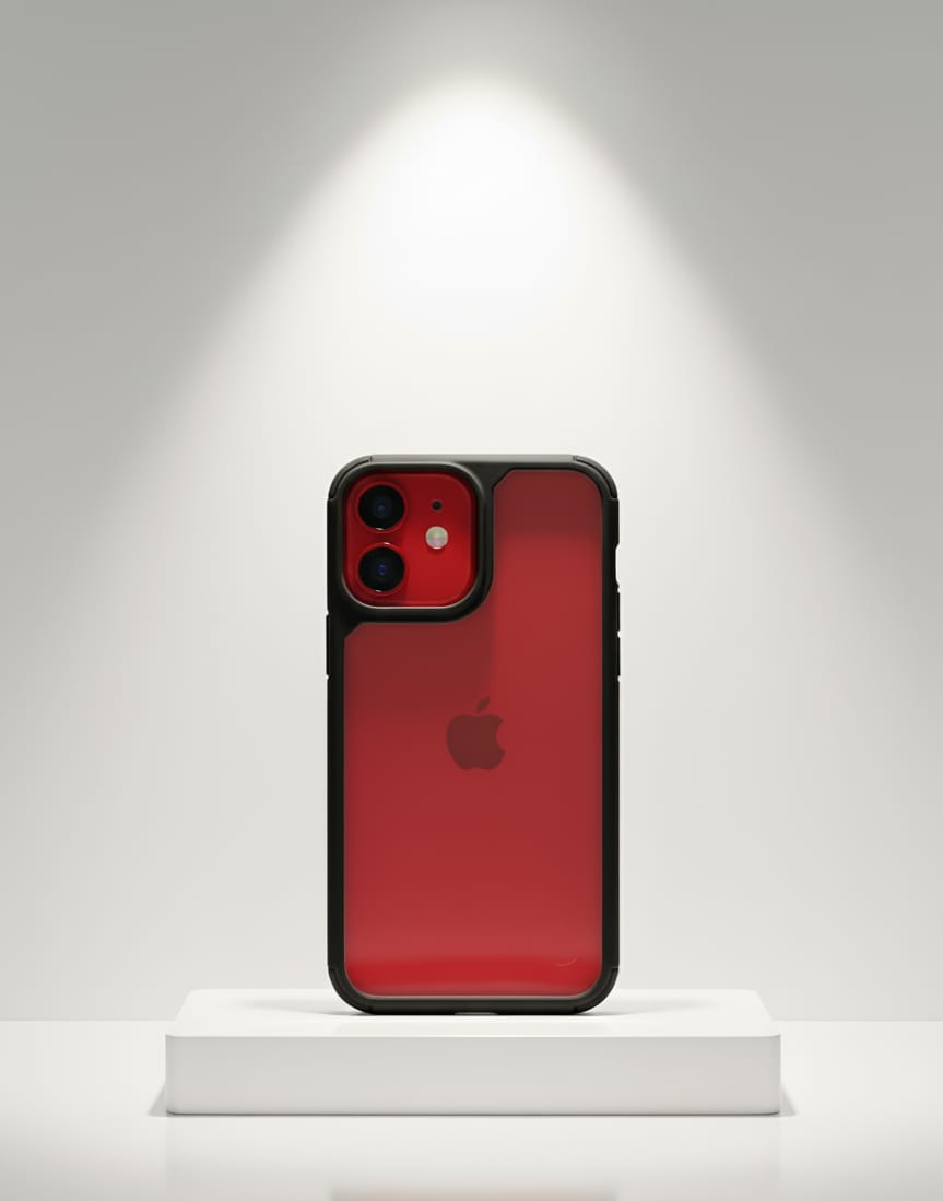 iPhone 14 PRO Mobile Cover MATTE BLACK EDGE DESIGN